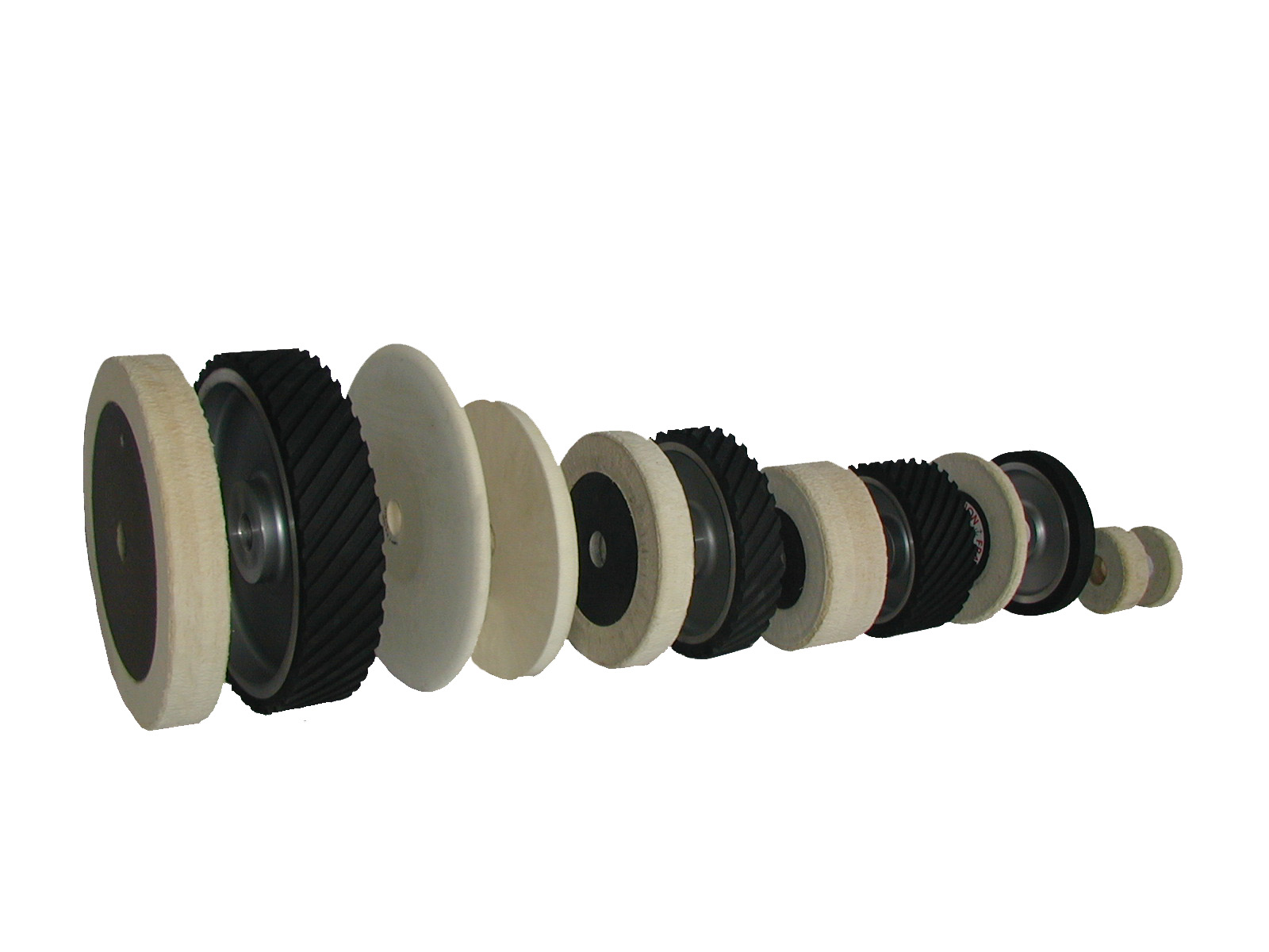 Serrated/Solid Abrasive Contact Rubber Wheel Grinding For Belt Grinder Sander